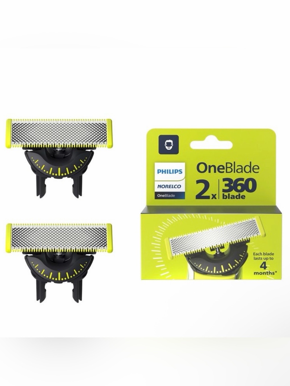Philips Norelco Oneblade 360 - 2 Replacement Blades - New in Box